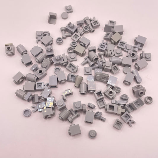 LEGO Greebling, Light Bluish Grey, 100 Pieces