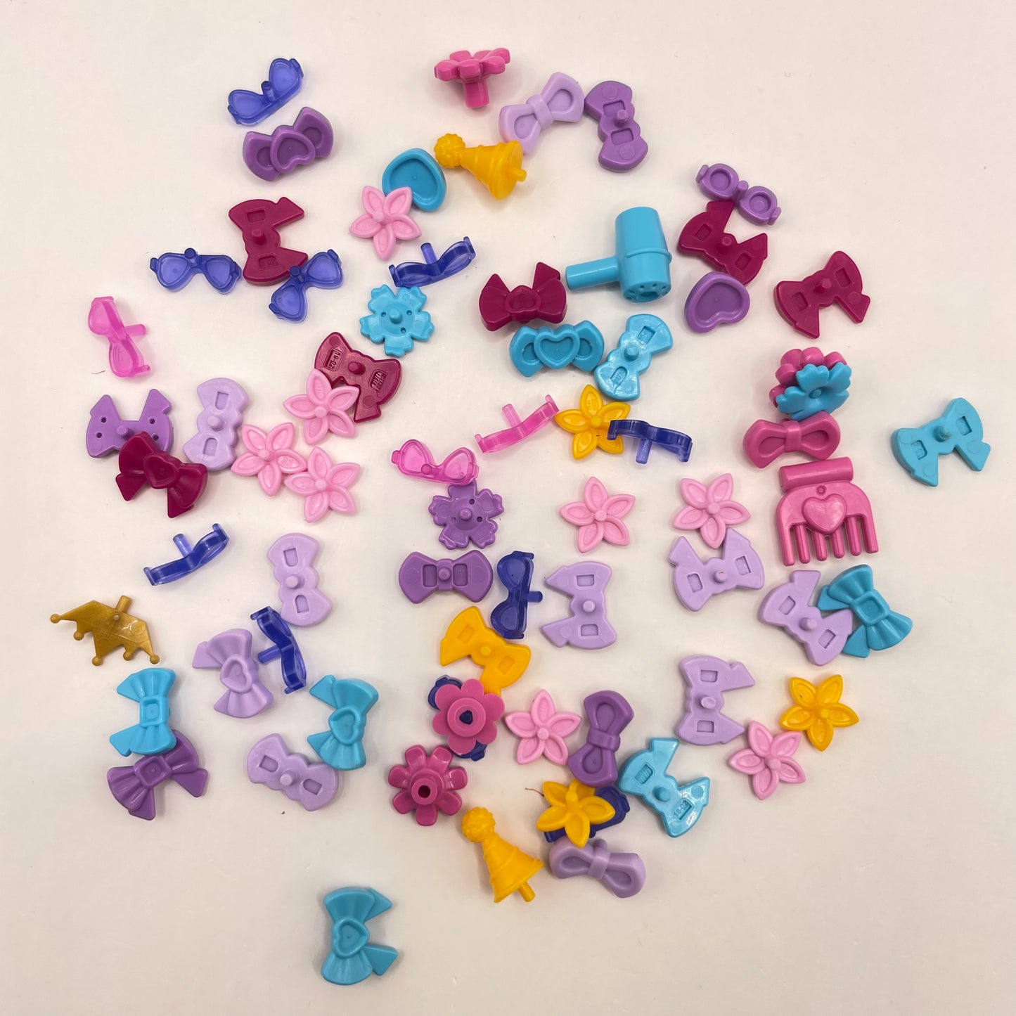 LEGO Mixed Friends Minifigure Hair Accessories, 65 Pieces