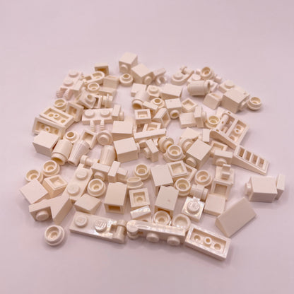 LEGO Greebling, White, 100 Pieces