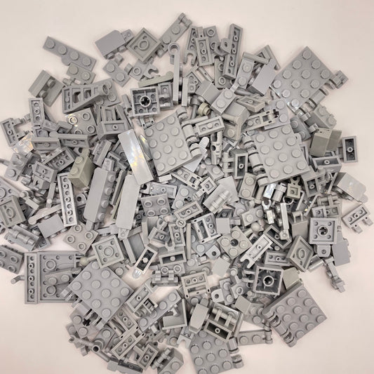 LEGO Clips and Bars, Flexible Connections, Light Bluish Grey, Approx. 150g