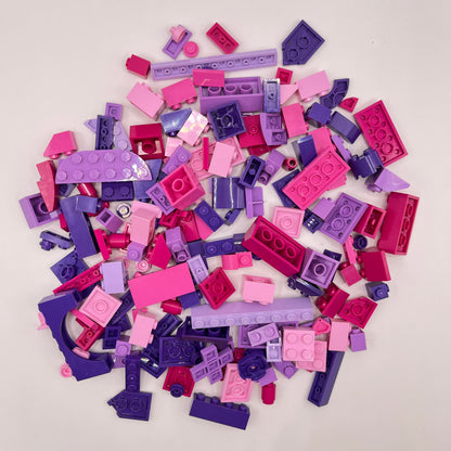 LEGO Pink and Purple, Mixed Pieces, Approx. 100g