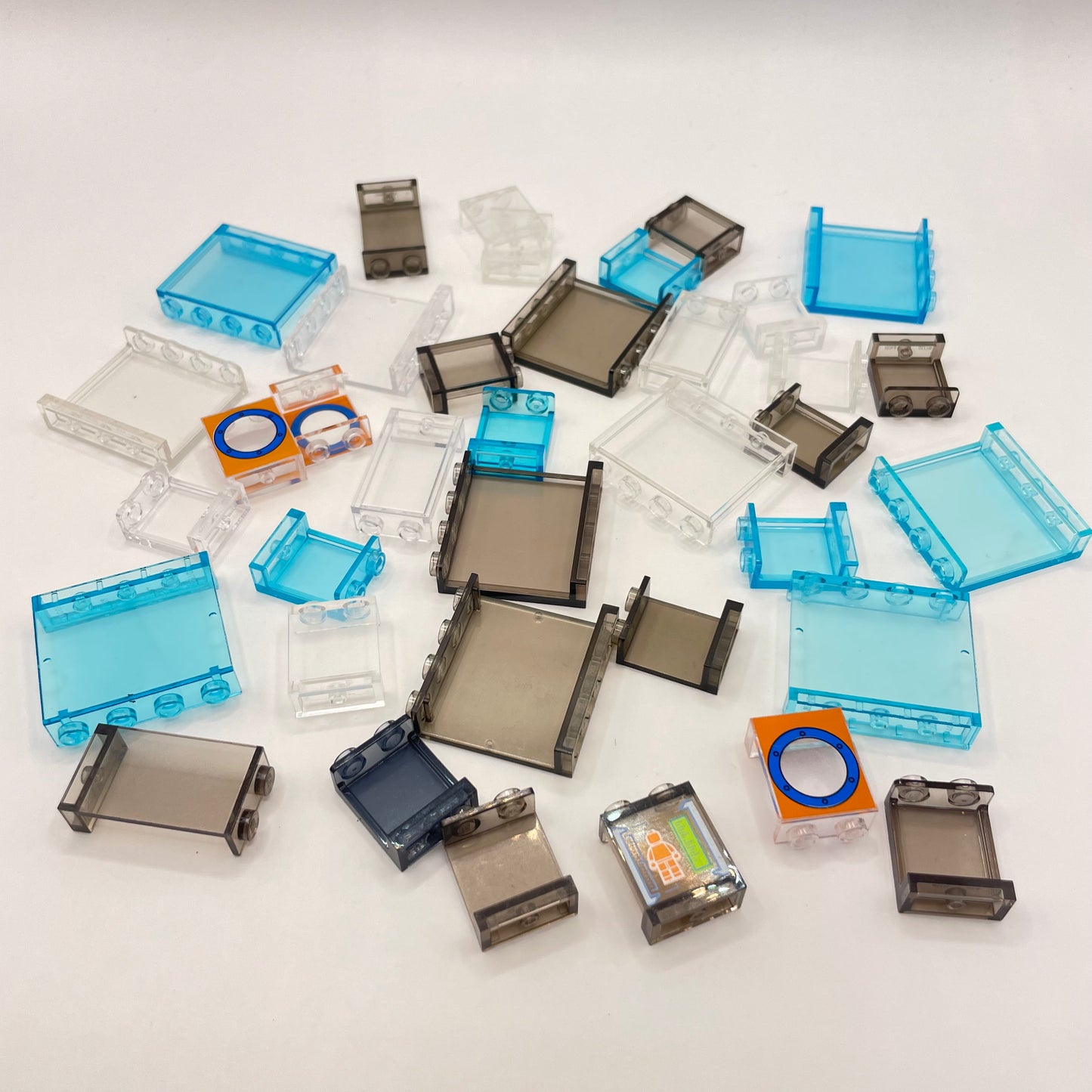 LEGO Small Panels, Transparent, Building, 35 Pieces