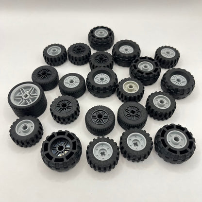LEGO Medium Wheels, Mixed Sizes, Approx. 200g
