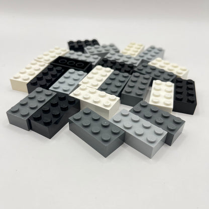LEGO 2 x 4 Bricks, Monochrome, 25 Pieces
