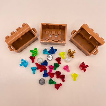 LEGO Treasure and Crystals with Chests, 30 Pieces