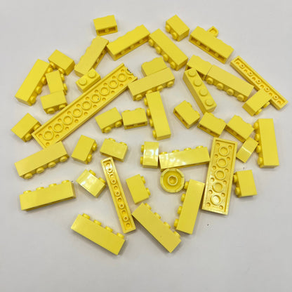 LEGO Bright Light Yellow, Mixed Pieces, Approx. 50g
