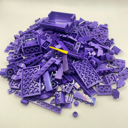 LEGO Dark Purple, Mixed Pieces, Approx. 230g