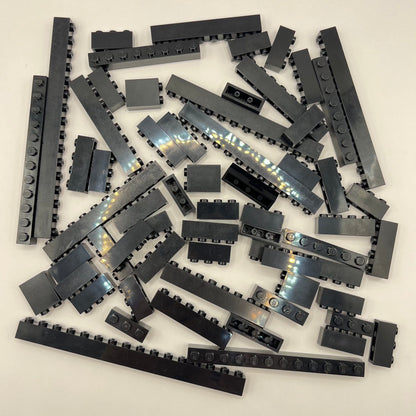 LEGO Black, 1x Bricks, Approx. 110g