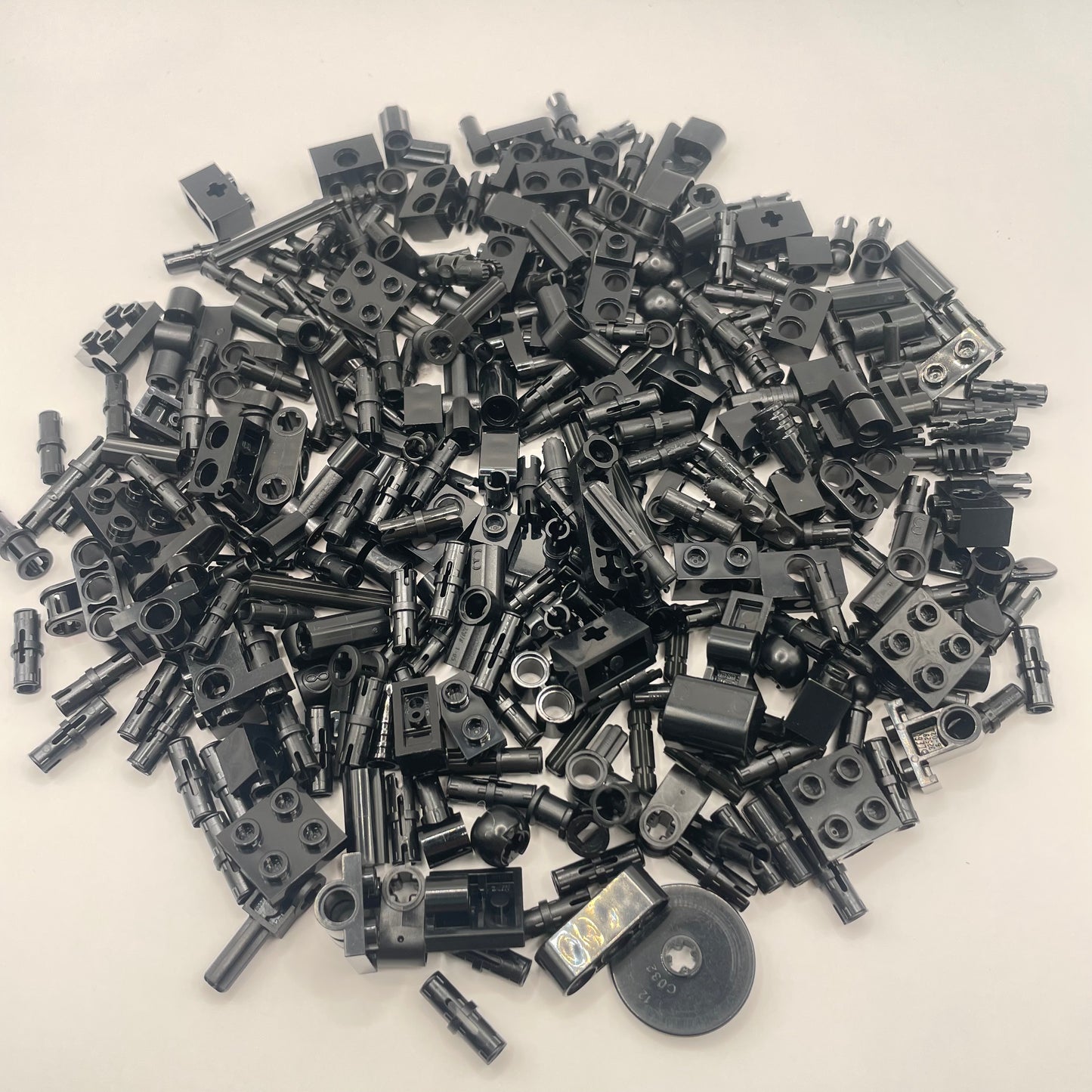 LEGO Technic With pins, Small, Black, Approx. 100g