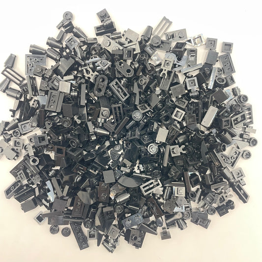 LEGO Black, Greebling, Approx. 125g