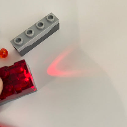 LEGO Mixed Transparent, Light Brick (Works), Projectile Launcher and Projectiles, (15 Pieces)