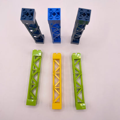LEGO Girders, Mixed Colours, Building Pieces, 6 Pieces