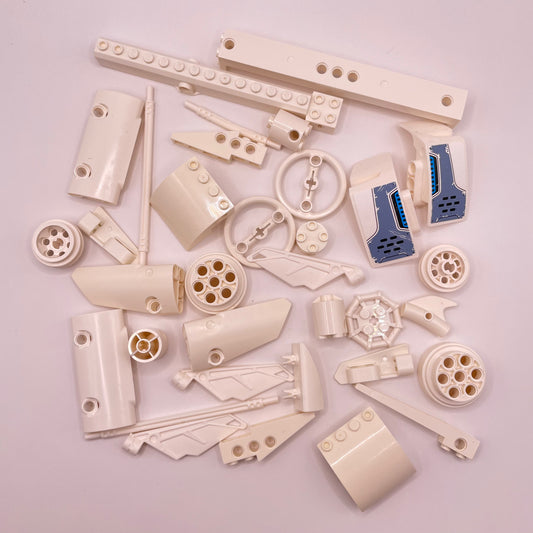 LEGO Technic, Large Pieces, White, Approx. 80g