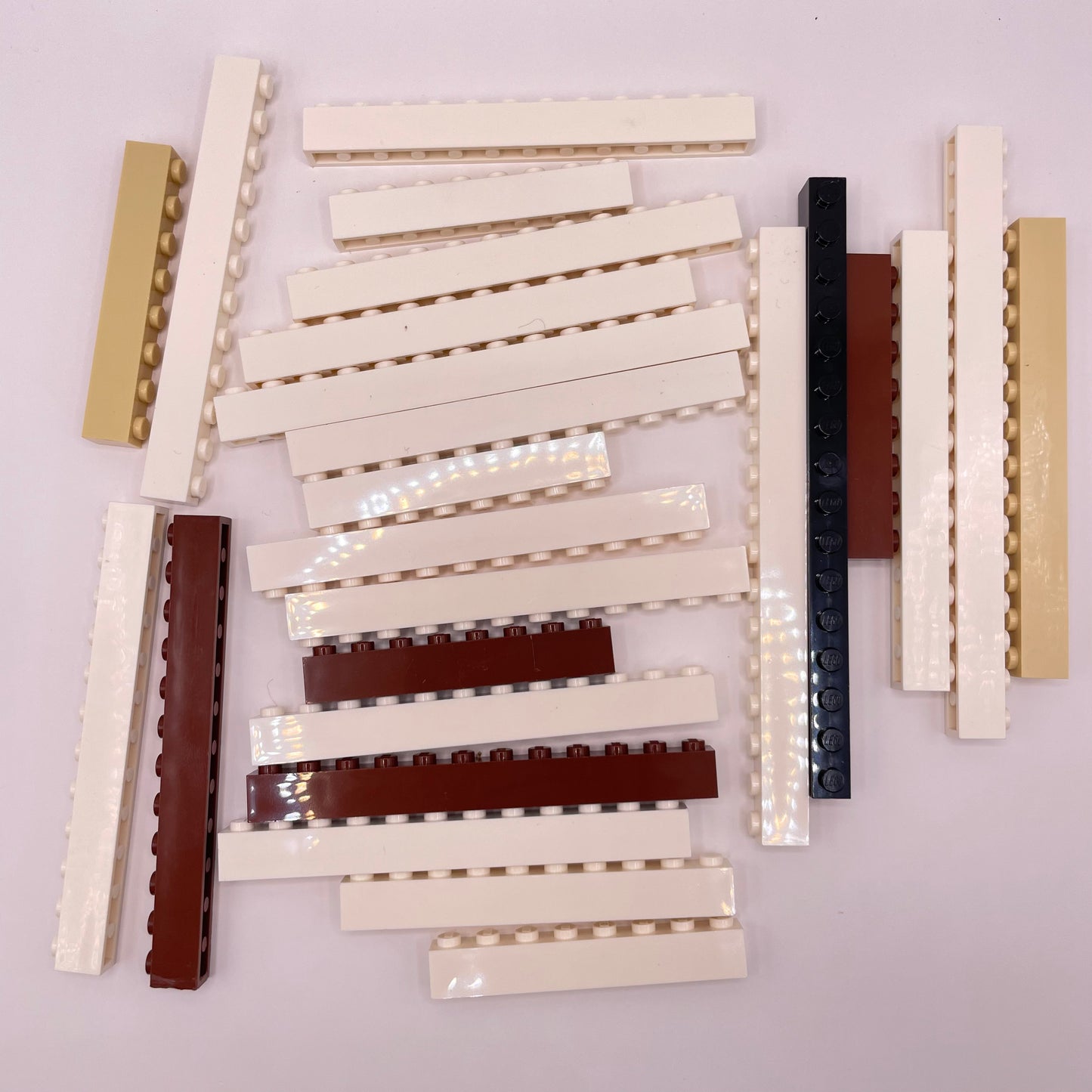 LEGO Long Bricks, 1x Wide, Mixed Colours, Approx. 110g