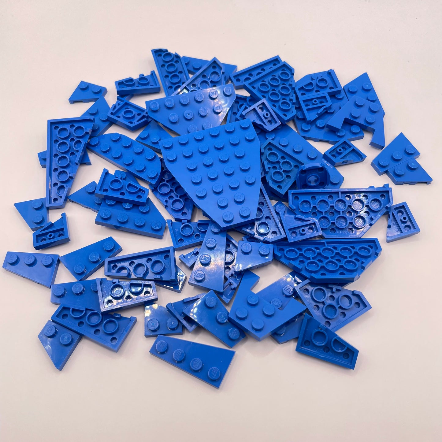 LEGO Small Wings/Wedges, Blue, Approx. 65g