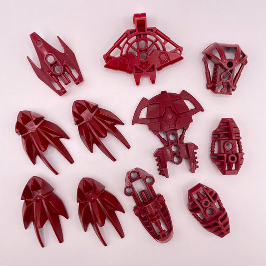 LEGO Bionicle, Armor, Dark Red, 11 Pieces