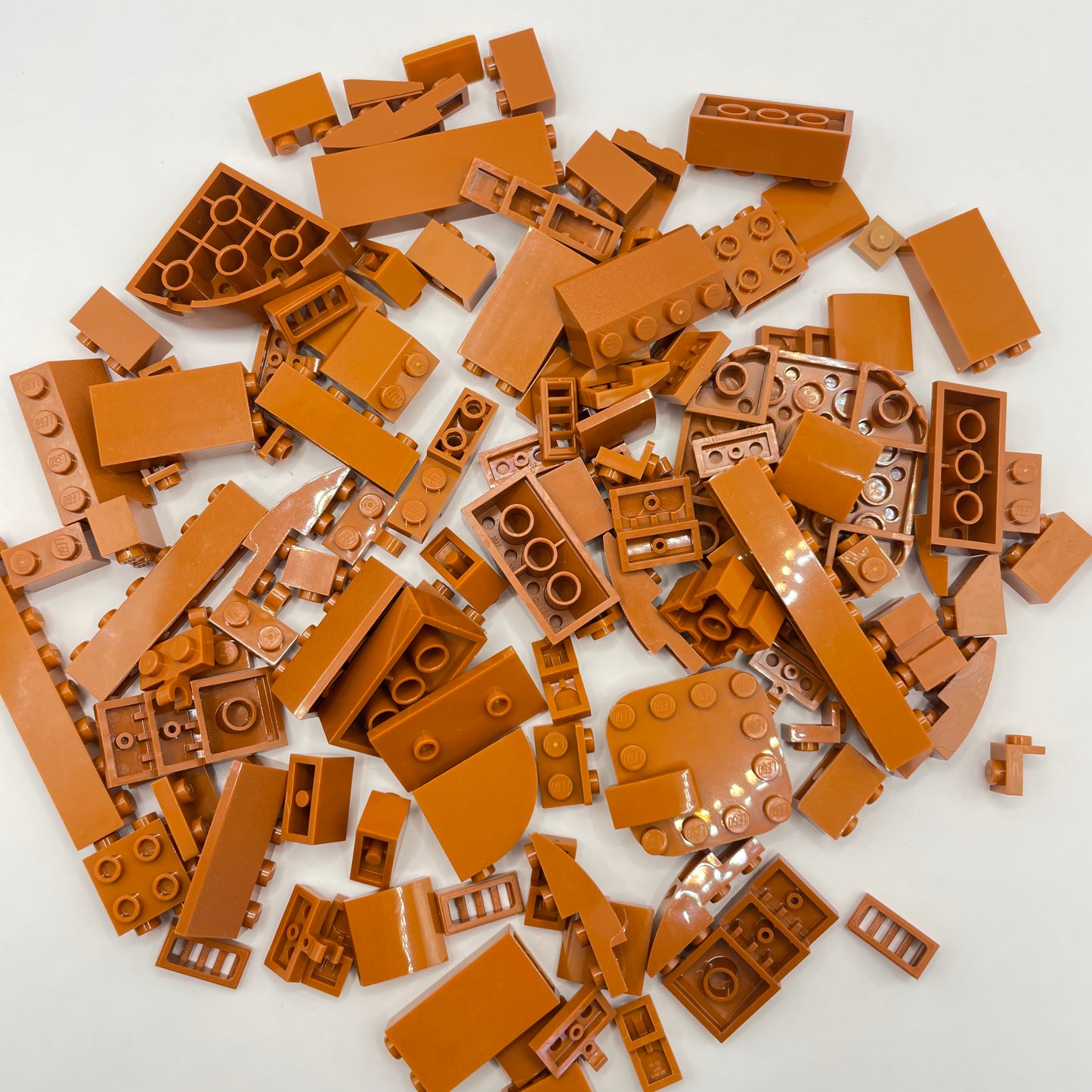 LEGO Mixed Bricks, Dark Orange, Approx. 100g