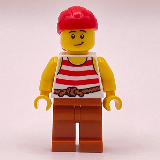 LEGO Pirate- Red Bandana, Pirate, Minifigure, (pi187)