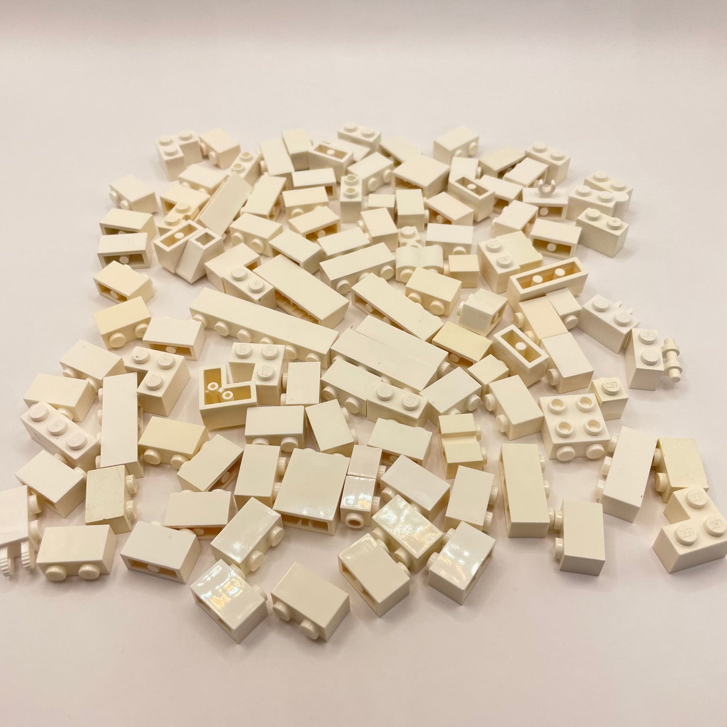 LEGO 1x Bricks, White, Approx. 100g