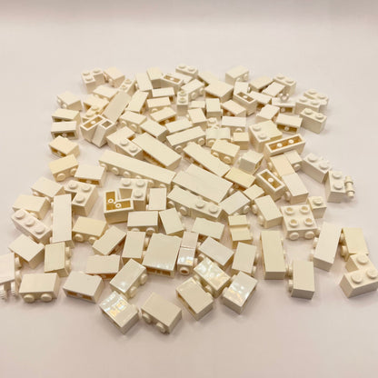 LEGO 1x Bricks, White, Approx. 100g