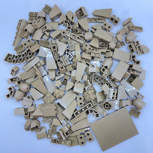 LEGO Mixed Pieces, Dark Tan, Approx. 180g