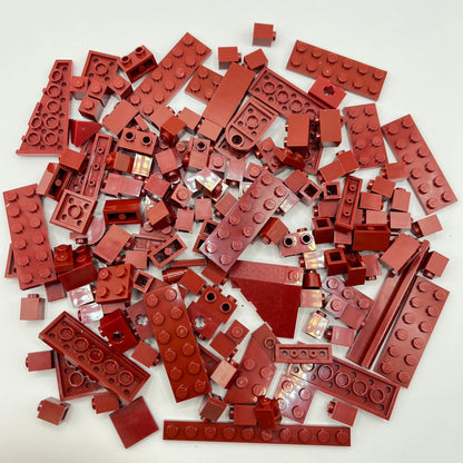 LEGO Dark Red, Mixed Bricks, Approx. 100g