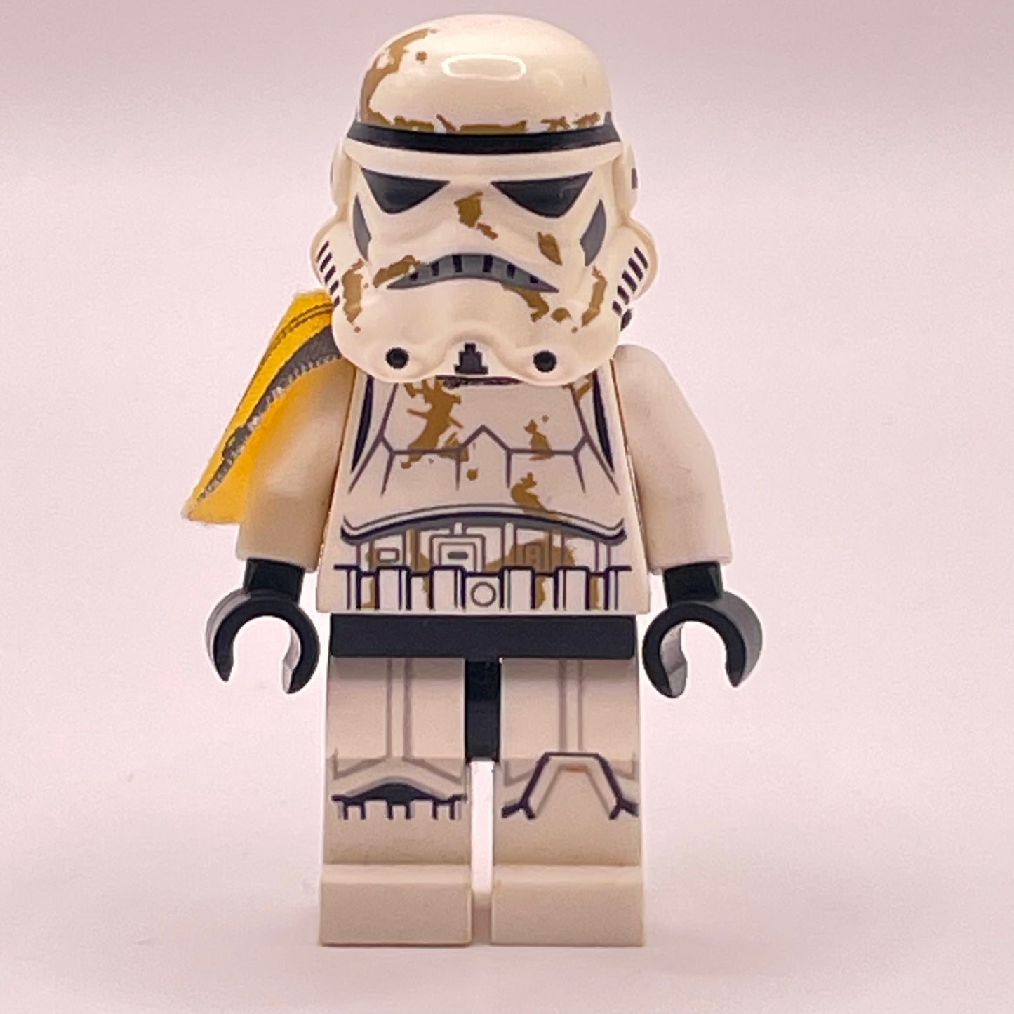 LEGO Sand Trooper, Orange Pauldron, Dirt Stains, Star Wars, Minifigure, Mix and Match