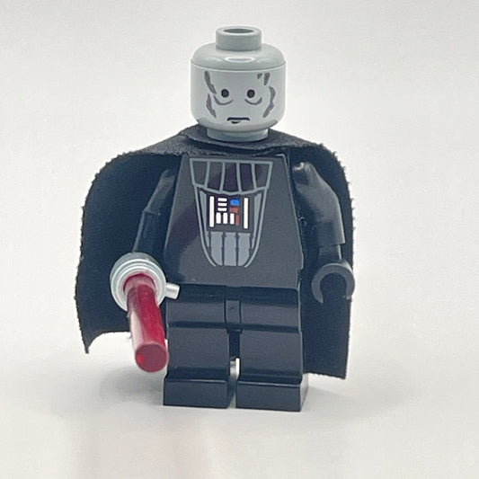 LEGO Darth Vader - Light Up Lightsaber, Star Wars, Minifigure (sw0117) - Missing Helmet, Flat Battery?