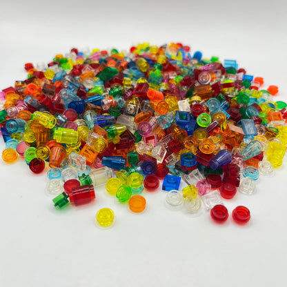 LEGO Greebling, 1x1, Transparent, Approx. 120g