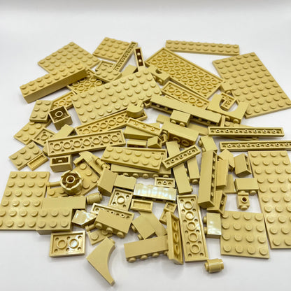 LEGO Tan, Mixed Bricks, Approx. 140g