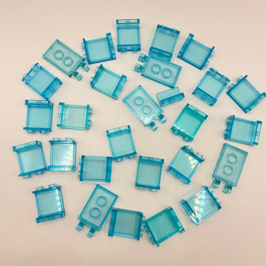 LEGO Transparent Blue, Small Panels and Flags, Building (23 Pieces)