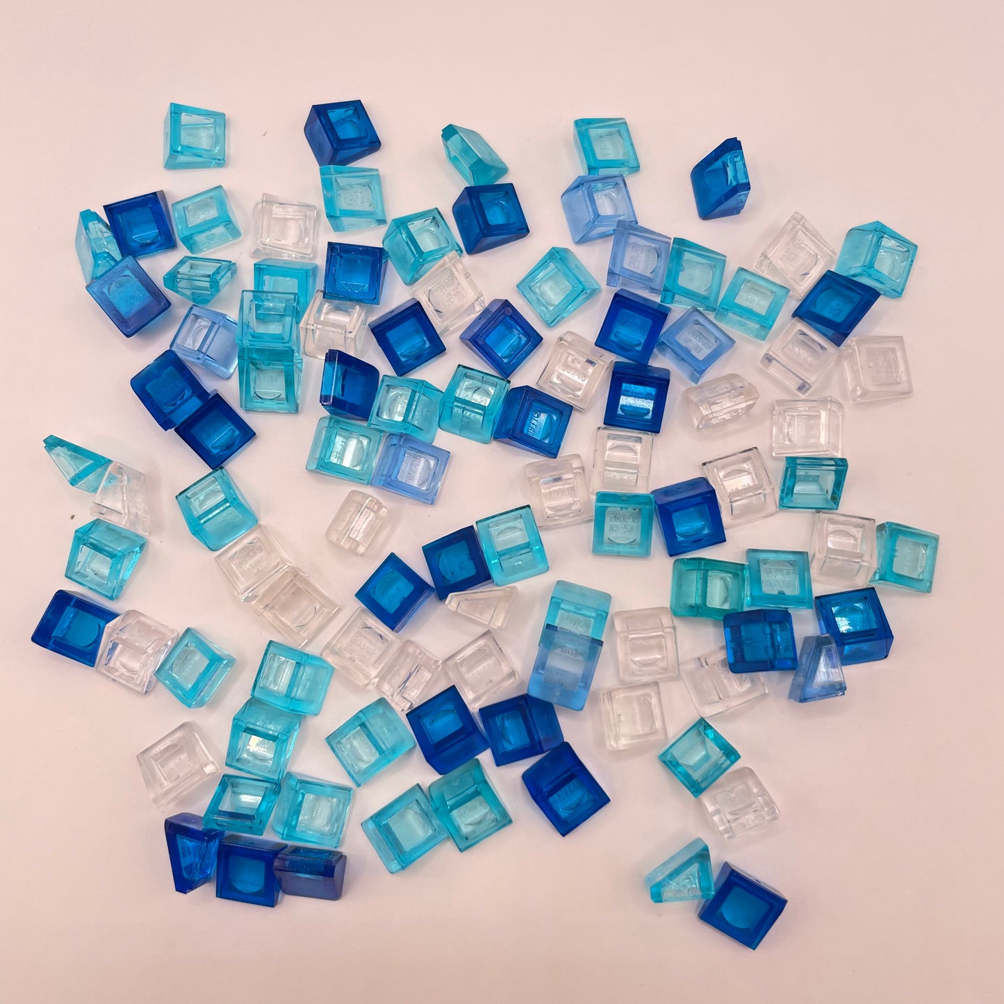 LEGO  Water, Transparent, Cheese Slope, (100 Pieces)