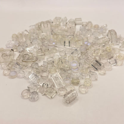 LEGO Transparent Clear, Mixed Pieces, Approx. 40g