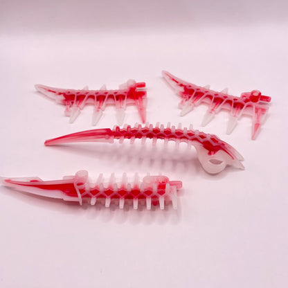 LEGO Bionicle Claw, Spine, Mask, Red, Transparent White, 4 Pieces