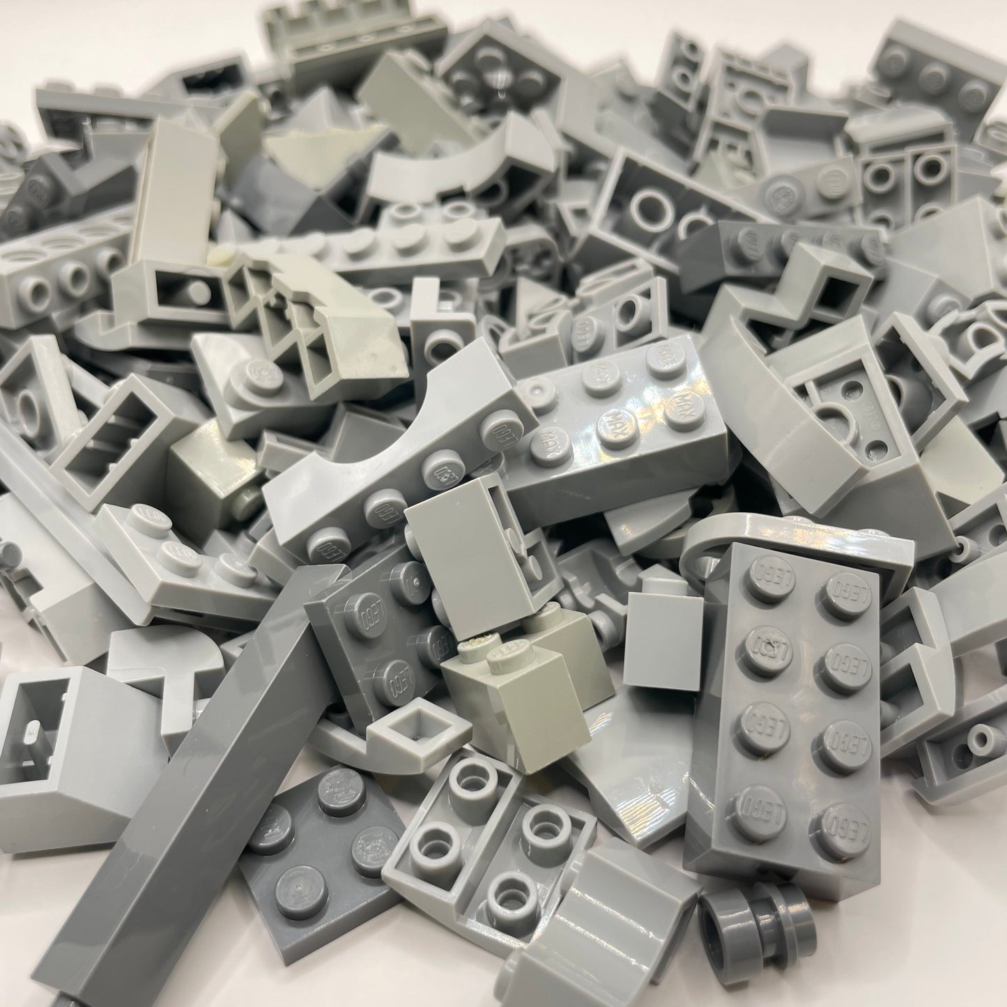 LEGO Mixed Pieces, Mixed Grey, Approx. 250g