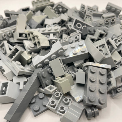 LEGO Mixed Pieces, Mixed Grey, Approx. 250g