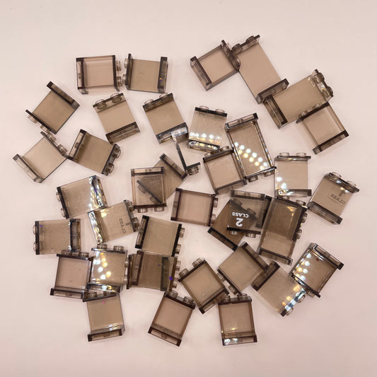 LEGO Short Panels, Transparent Brown, Building, Approx. 40g