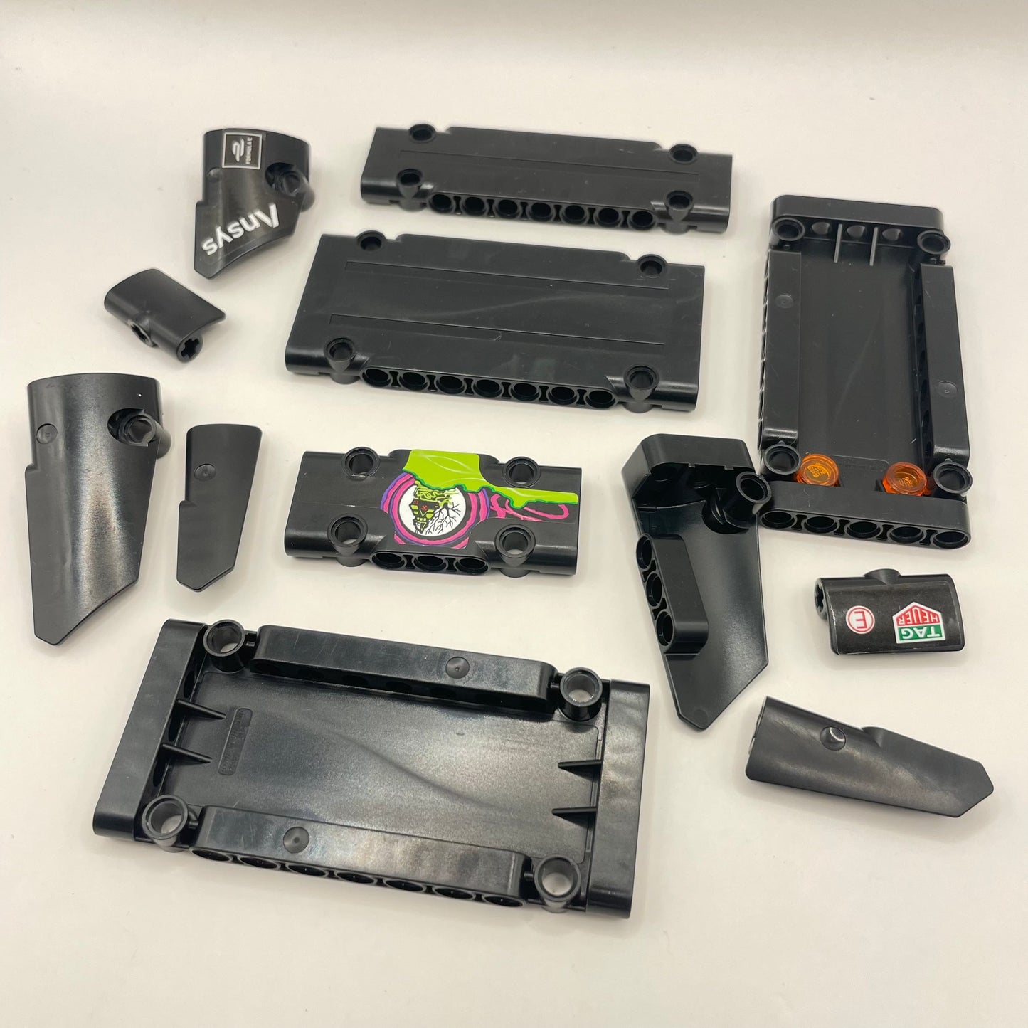 LEGO Panels, Black, Technic, Approx. 50g