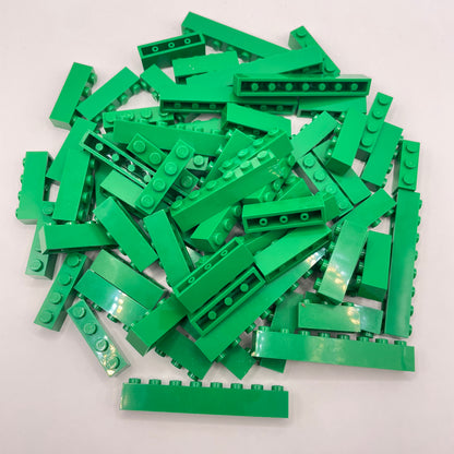 LEGO Bricks, 1x Wide, Green,  Approx. 130g