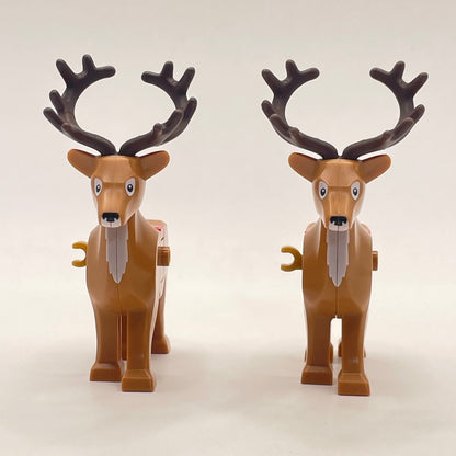 LEGO Reindeer with Festive Blanket, Christmas, Animal, 2 Pieces