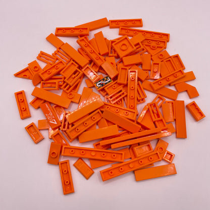 LEGO Orange, Tiles, Approx. 40g