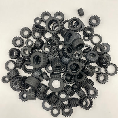LEGO Small Tyres, Black, Approx. 185g