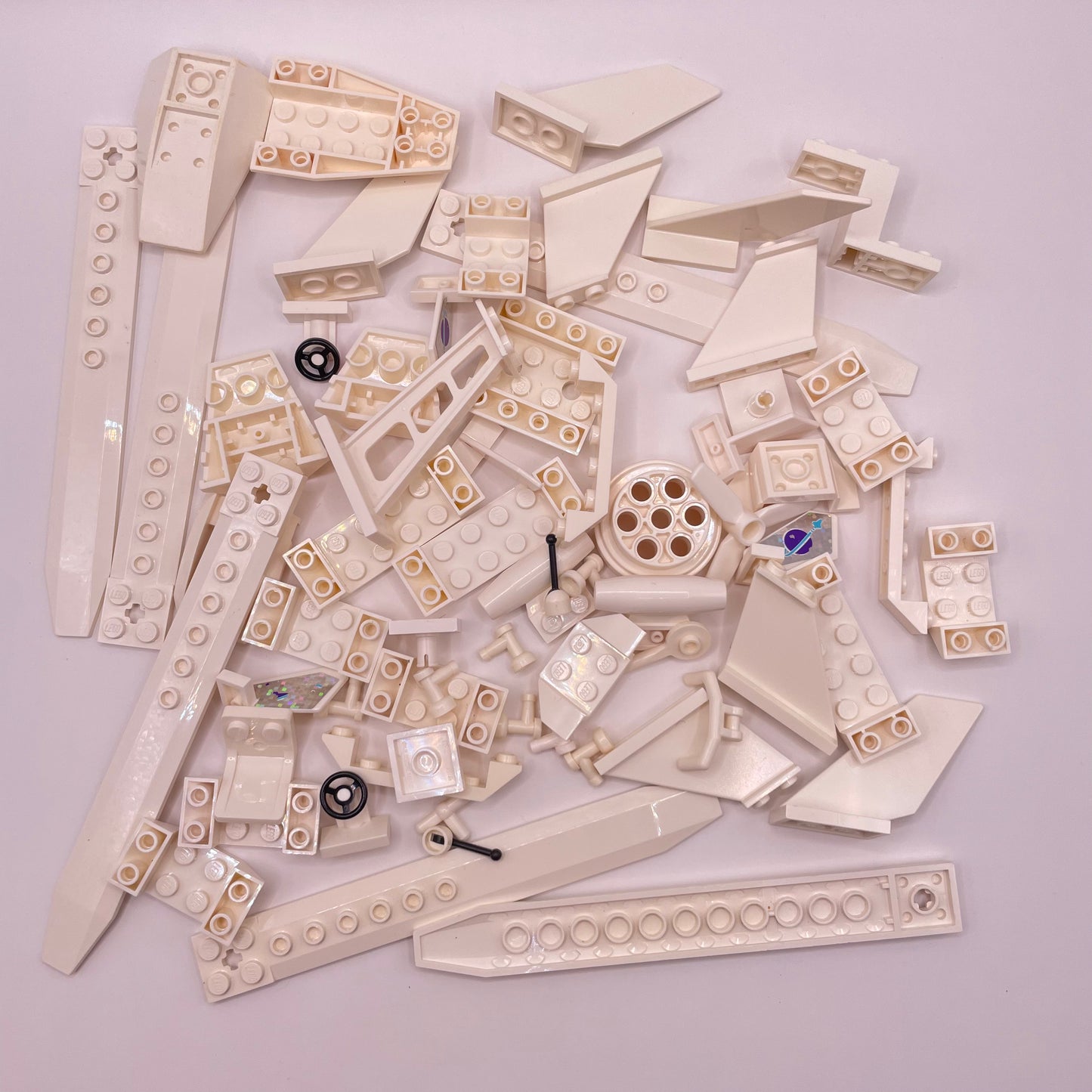 LEGO Mixed Flight, Plane, Vehicle Pieces, White, Approx. 100g