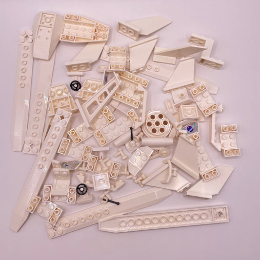 LEGO Mixed Flight, Plane, Vehicle Pieces, White, Approx. 100g
