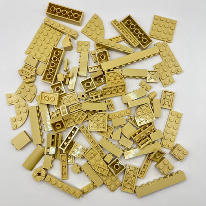 LEGO Tan, Mixed Bricks, Approx. 120g