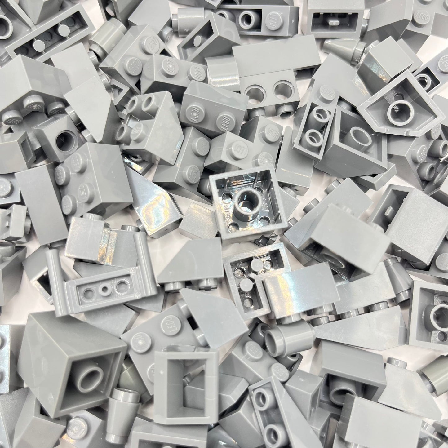 LEGO Dark Bluish Grey, Bricks, SNOT, Slopes, Approx. 290g Castle