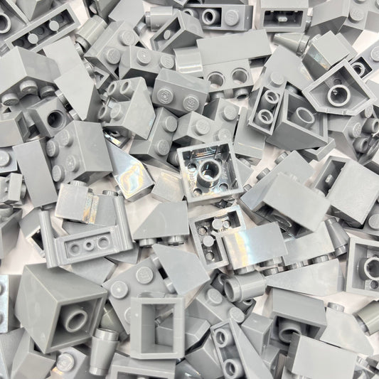 LEGO Dark Bluish Grey, Bricks, SNOT, Slopes, Approx. 290g Castle