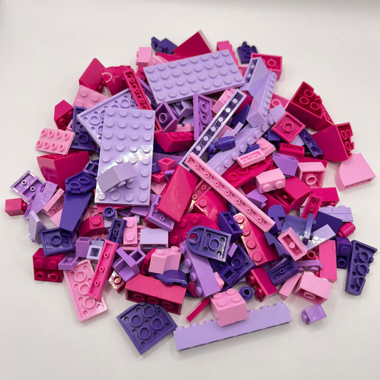 LEGO Pink and Purple, Mixed Pieces, Approx. 200g