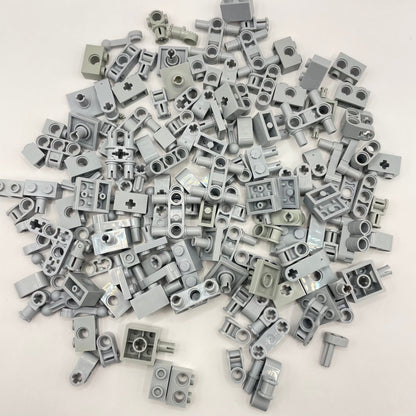 LEGO Small Technic Bricks and Pieces, Light Grey, Approx. 100g