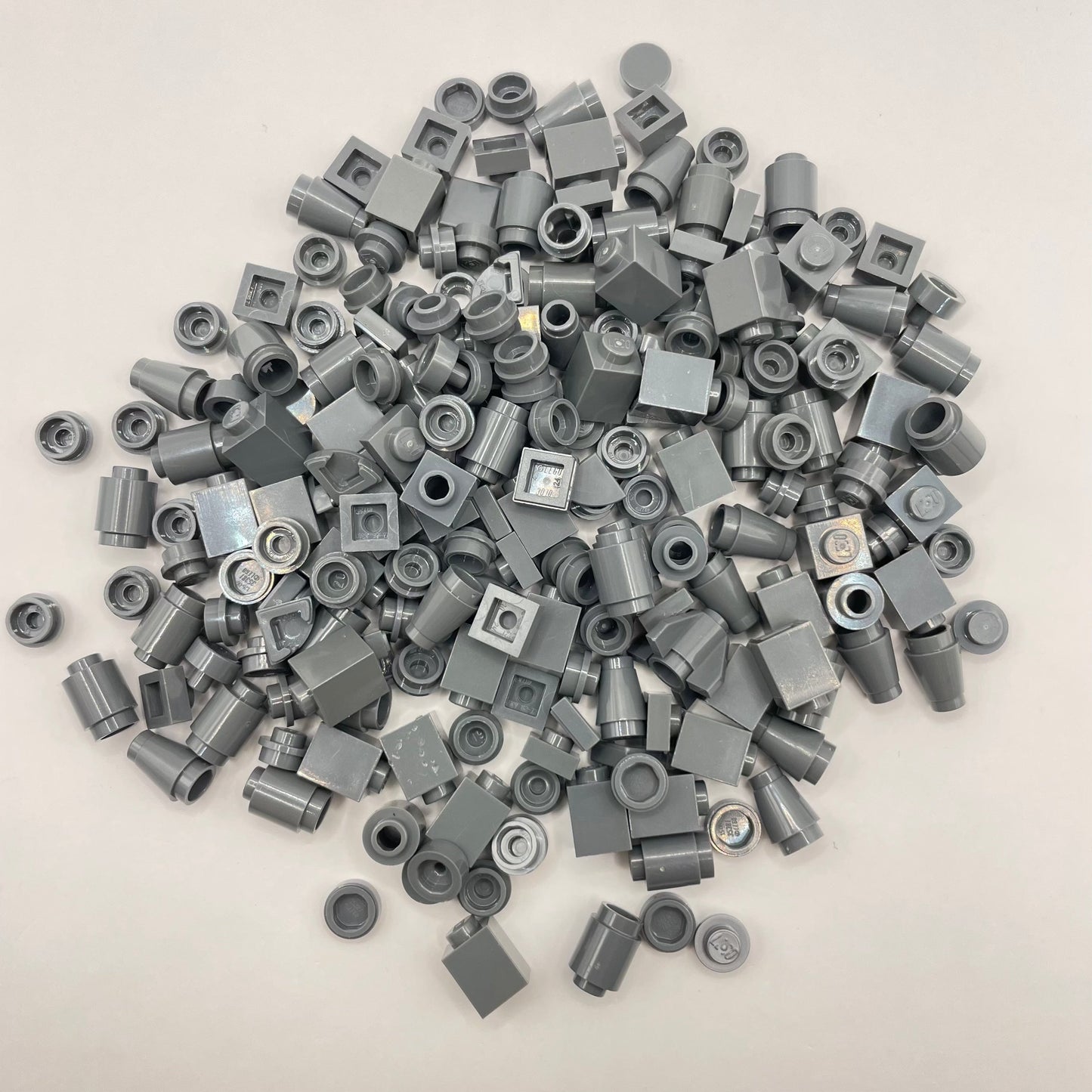 LEGO Dark Bluish Grey, 1x1 Pieces, Greebling, Approx. 45g